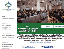 Tablet Screenshot of energymarketingconferences.com